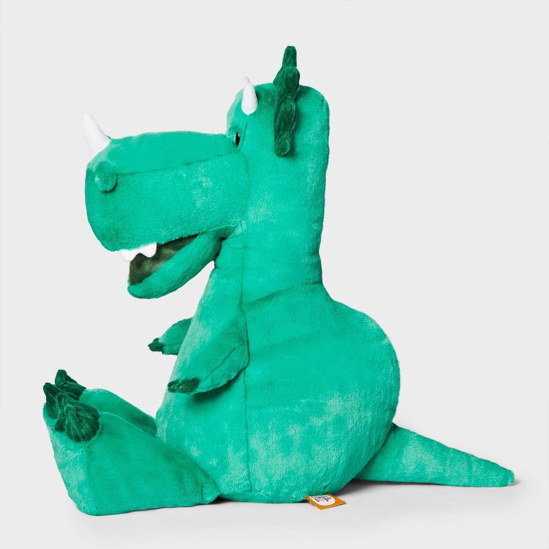 slide 3 of 5, 21'' Dinosaur Stuffed Animal - Gigglescape™: 1 Year+, 0.5 lbs, 0.5 lb