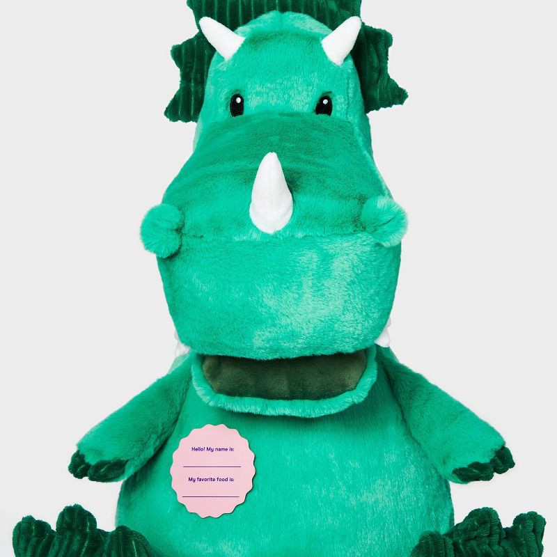 slide 4 of 5, 21'' Dinosaur Stuffed Animal - Gigglescape™: 1 Year+, 0.5 lbs, 0.5 lb