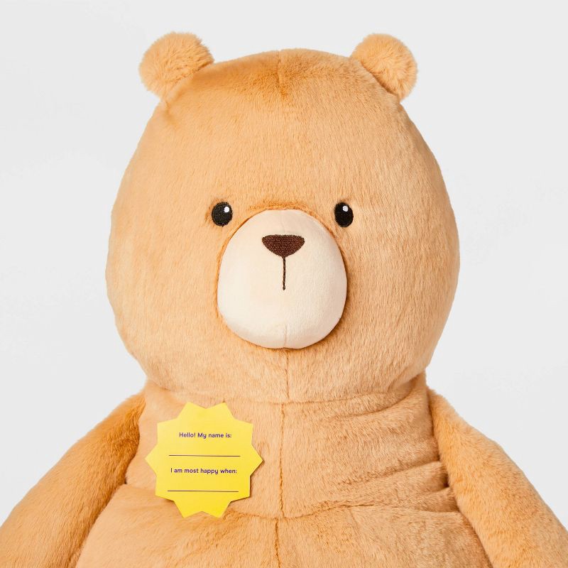 slide 4 of 4, 20'' Bear Stuffed Animal - Gigglescape™: 20" Height, Teddy Theme, Age 1+, 1 ct