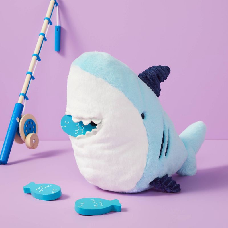 slide 2 of 4, 10'' Shark Stuffed Animal - Gigglescape™: Zoo Animal Theme, 1 Year+, 0.5 lbs, 0.5 lb