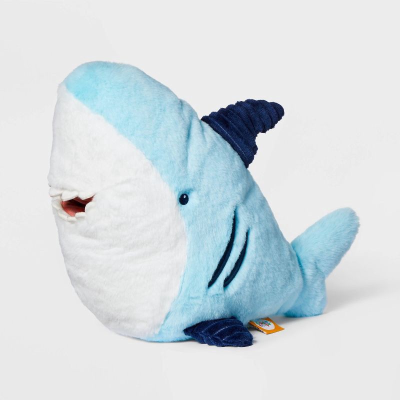 slide 1 of 4, 10'' Shark Stuffed Animal - Gigglescape™: Zoo Animal Theme, 1 Year+, 0.5 lbs, 0.5 lb