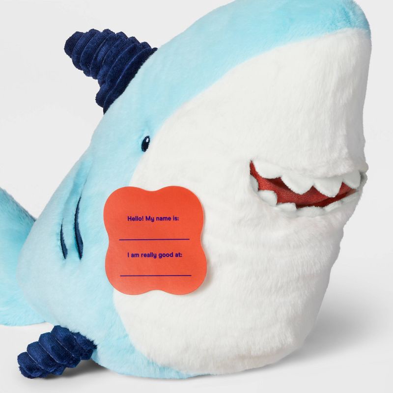 slide 4 of 4, 10'' Shark Stuffed Animal - Gigglescape™: Zoo Animal Theme, 1 Year+, 0.5 lbs, 0.5 lb
