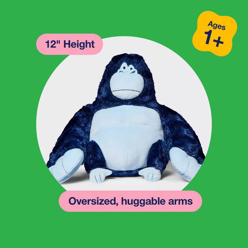 slide 5 of 5, 12'' Gorilla Stuffed Animal - Gigglescape™: Zoo Animal, 1 Year+, 1 ct