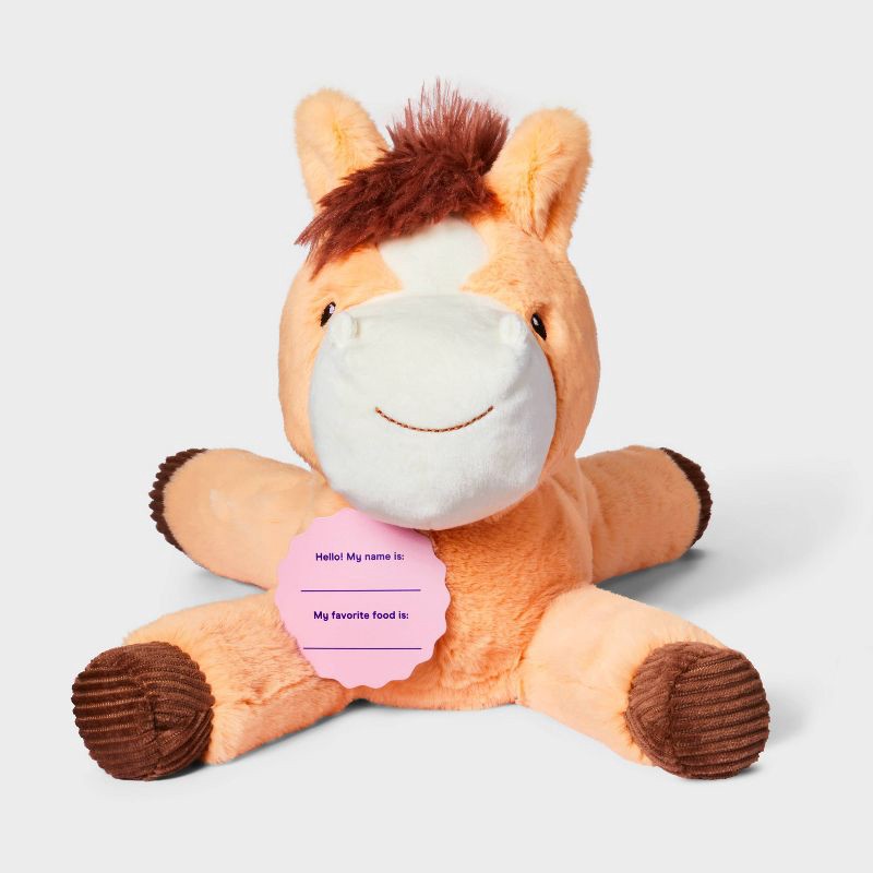 slide 4 of 4, 9" Horse Stuffed Animal - Gigglescape™: Farm Animal Theme, Ages 1+, 1 ct