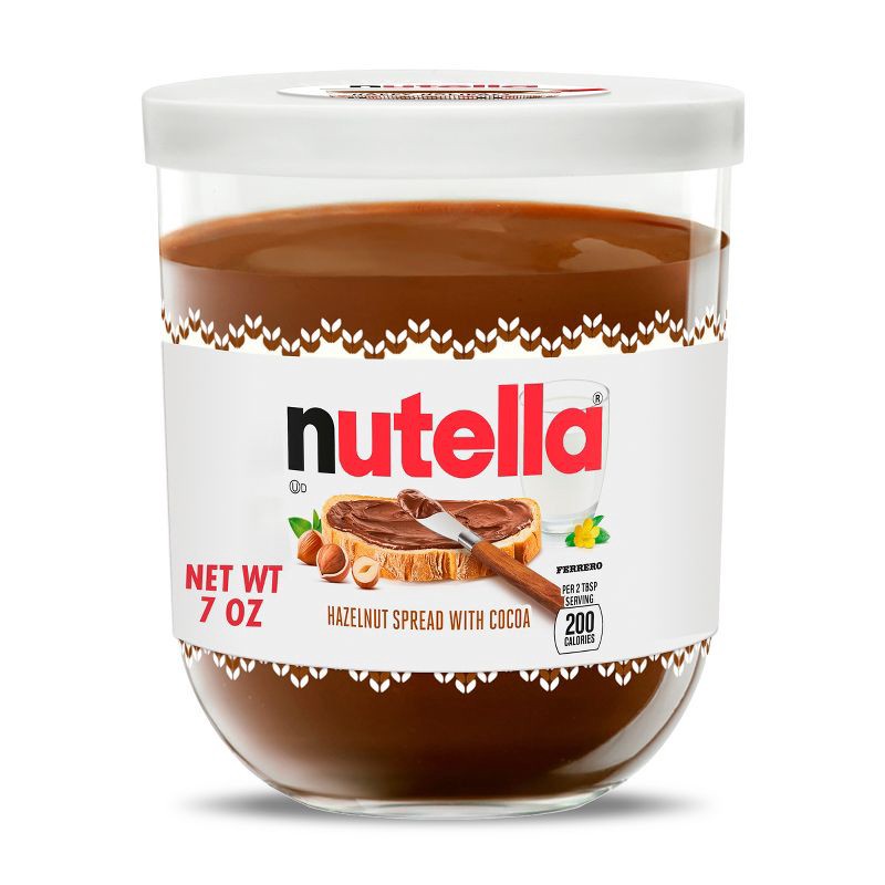 slide 1 of 13, Nutella Christmas Glass Jar (package may vary) - 7.09oz, 7.09 oz