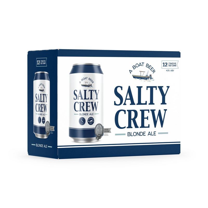 slide 1 of 4, Coronado Brewing Company Coronado Brewing Salty Crew Blonde Ale - 12pk/12 fl oz Cans, 12 ct; 12 fl oz