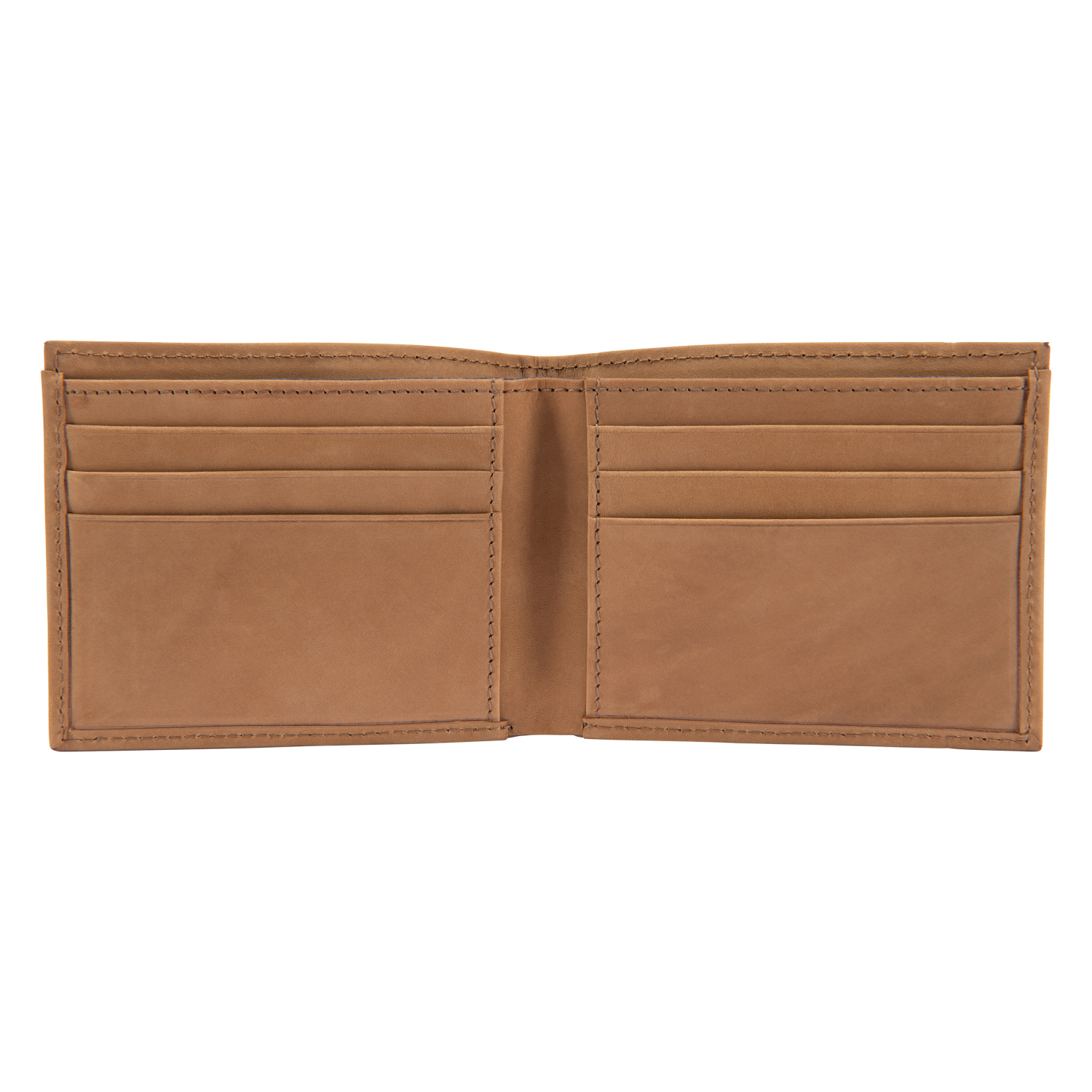 slide 4 of 4, Carhartt Saddle Leather Bifold Wallet, Brown, One Size, One Size