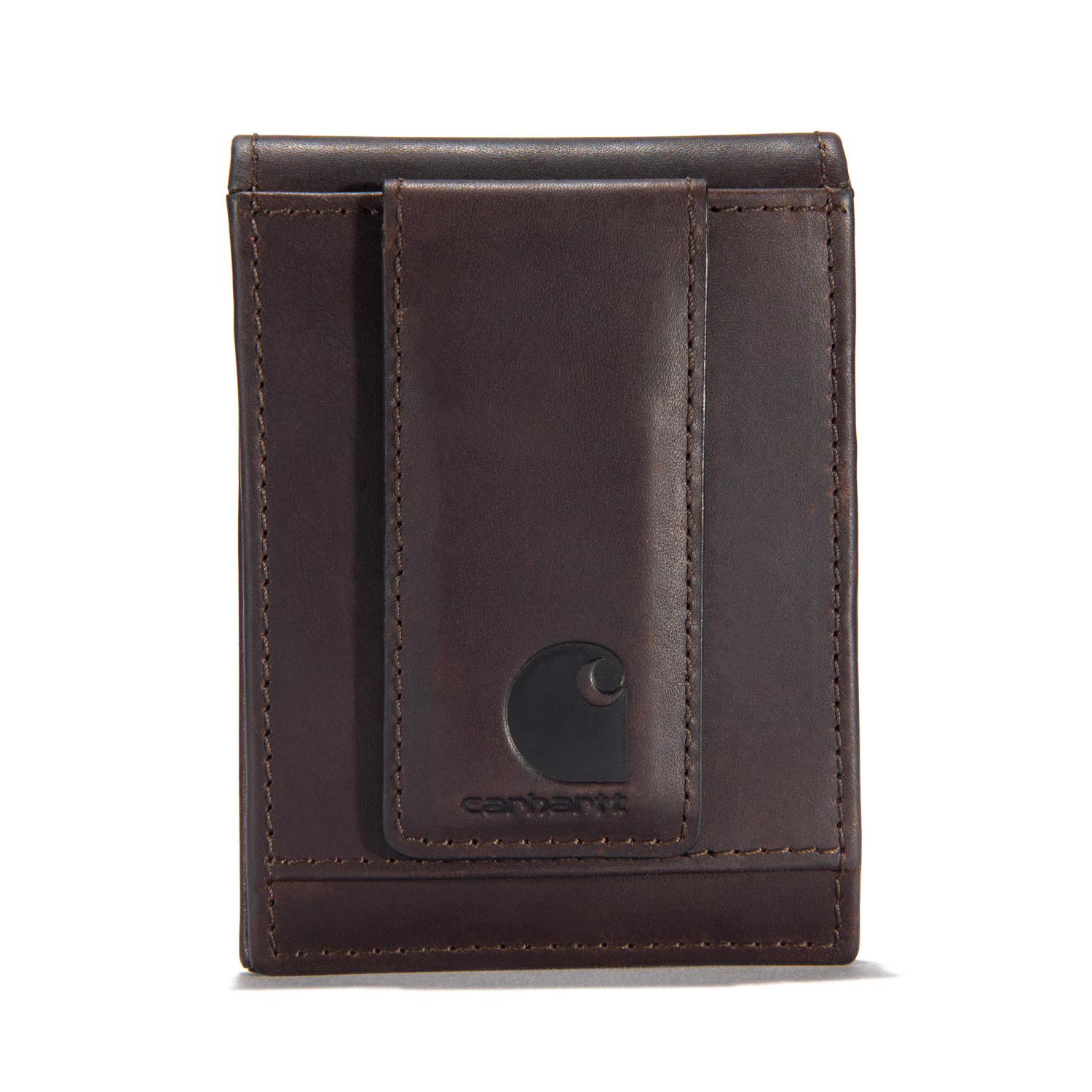 slide 2 of 5, Carhartt Oil Tan Leather Front Pocket Wallet, Brown, One Size, One Size