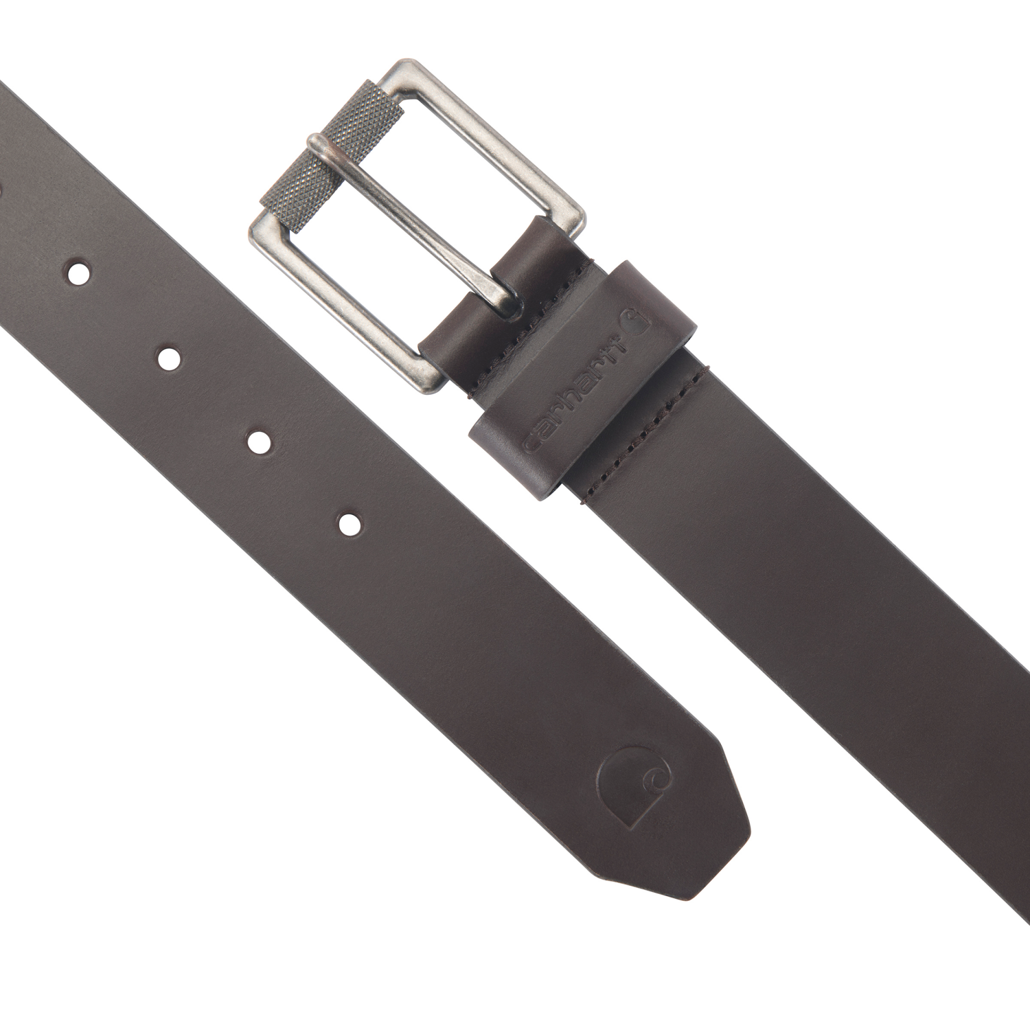 slide 2 of 2, Carhartt Bridle Leather Roller Buckle Belt, Brown, Size 38, 1 ct