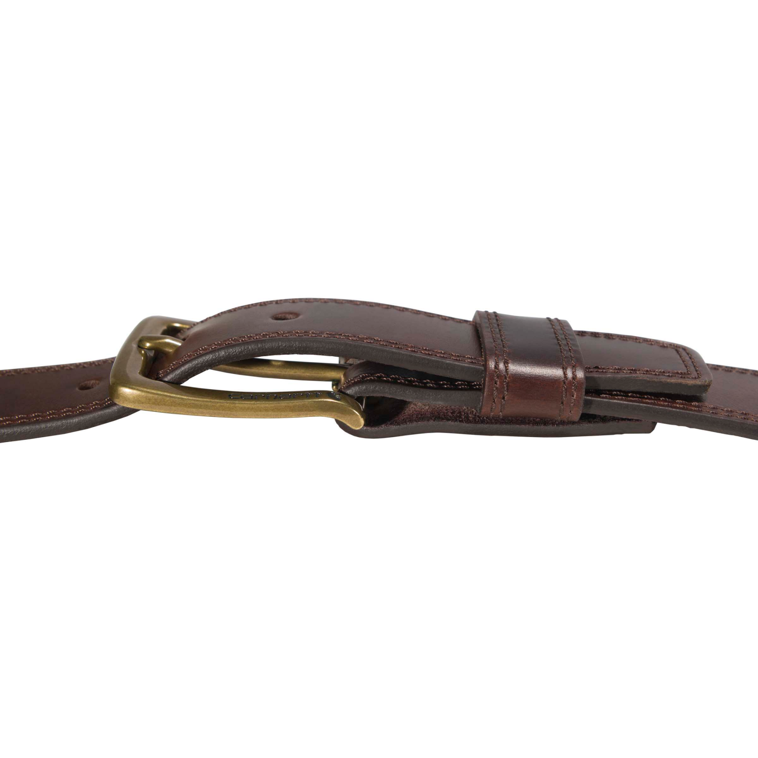 slide 2 of 5, Carhartt Leather Engraved Buckle Belt, Brown, Size 36, Size 36