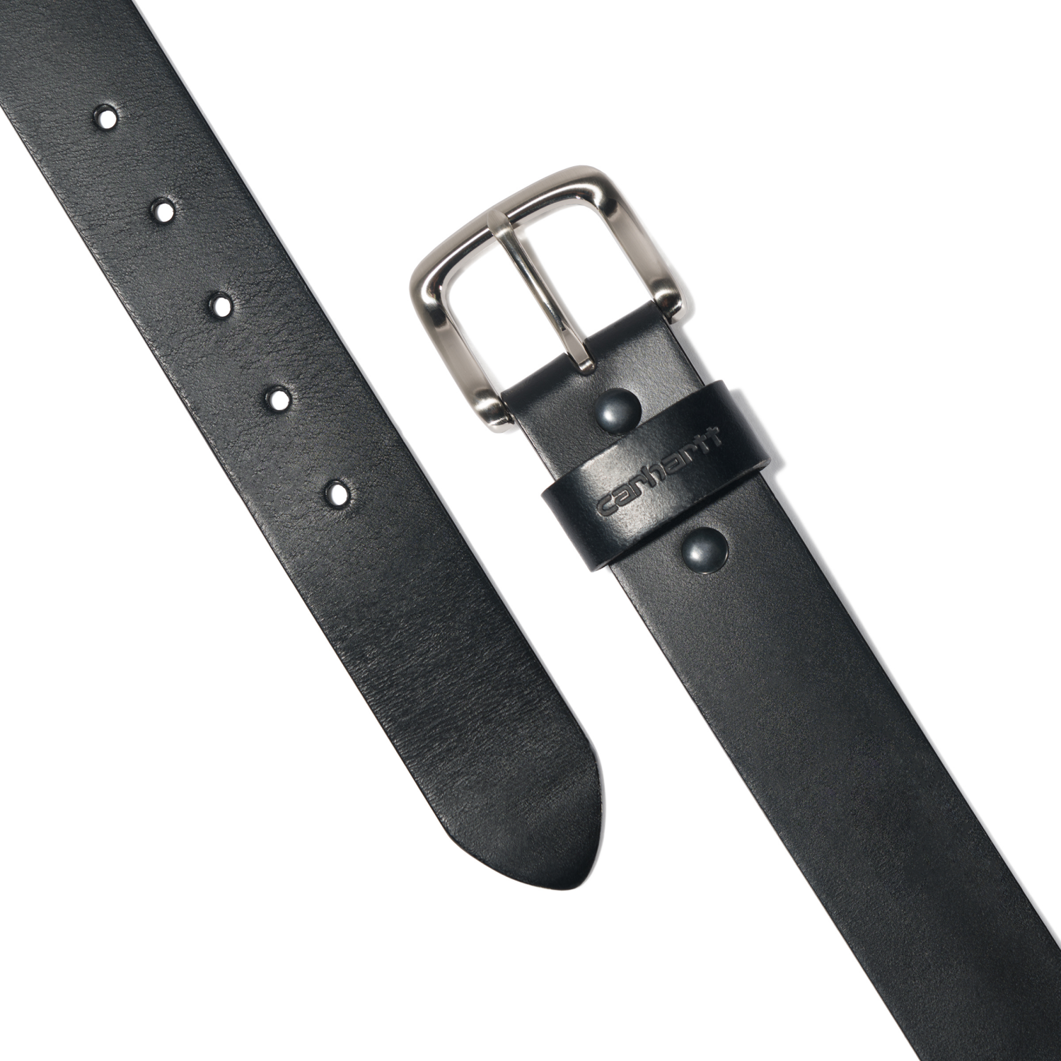slide 5 of 5, Carhartt Bridle Leather Classic Buckle Belt, Black, Size 42, 1 ct