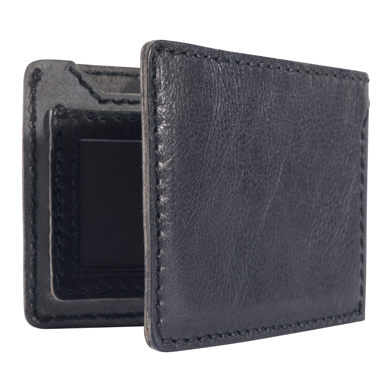 slide 3 of 5, Carhartt Patina Leather Bifold Wallet BLK, One Size
