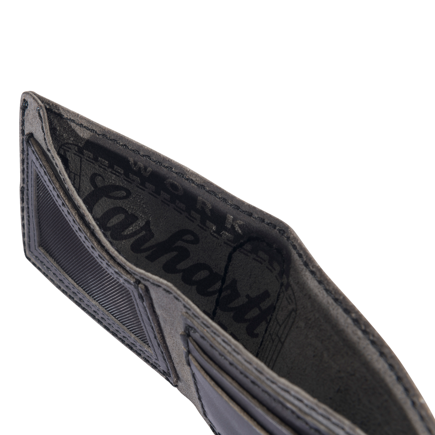 slide 5 of 5, Carhartt Patina Leather Bifold Wallet BLK, One Size