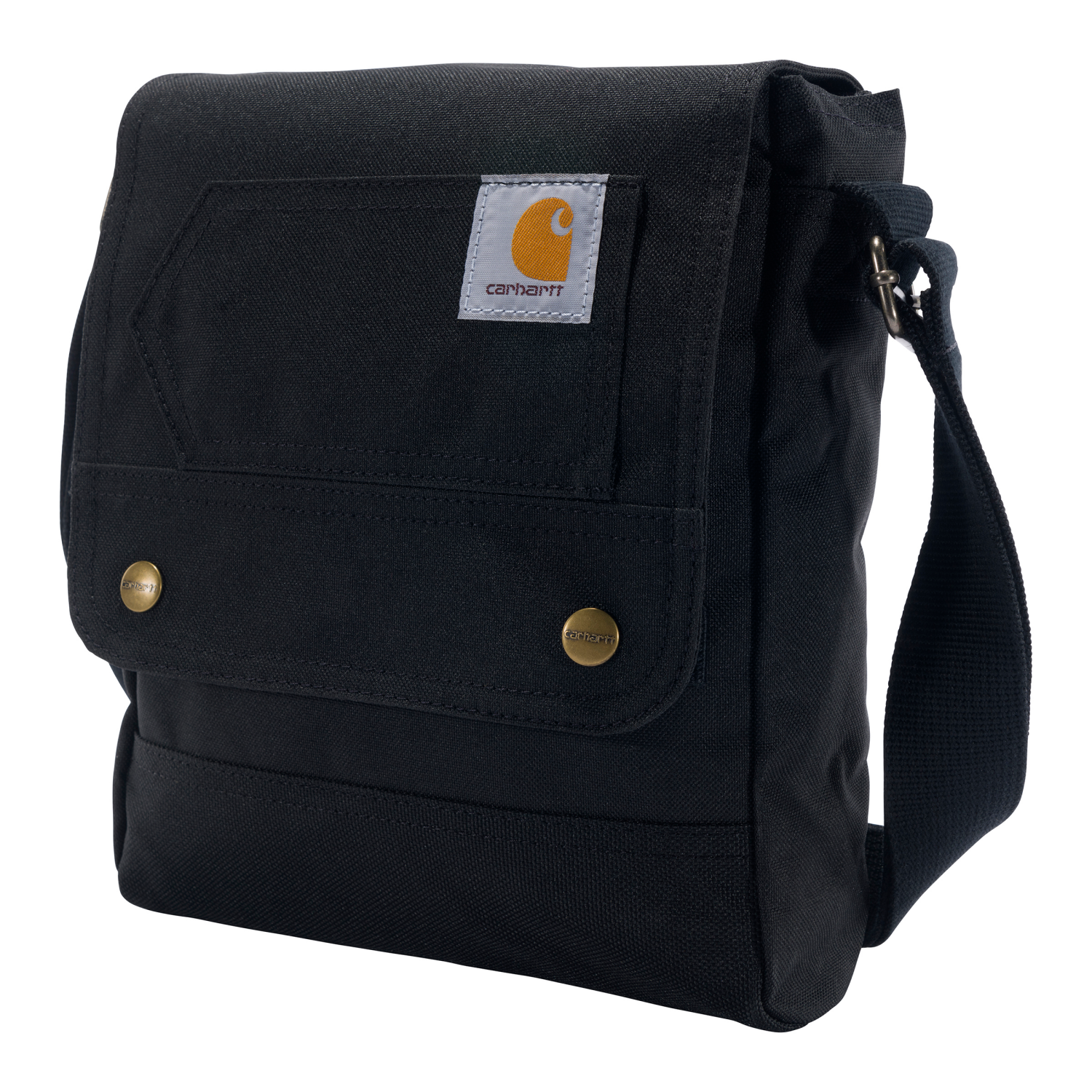 slide 3 of 5, Carhartt Crossbody Snap Bag, Black, One Size, One Size