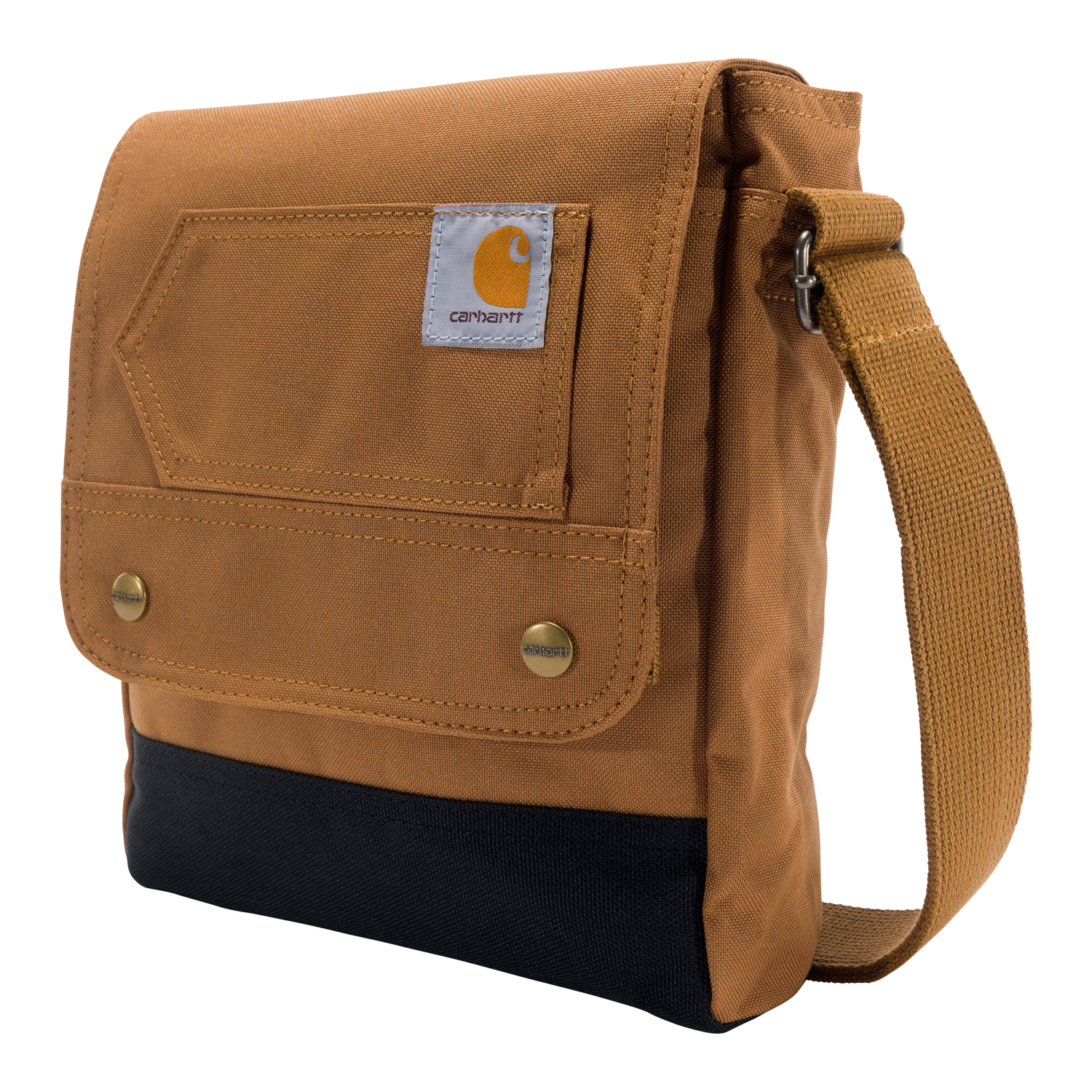 slide 5 of 6, Carhartt Crossbody Snap Bag, Carhartt Brown, One Size, One Size
