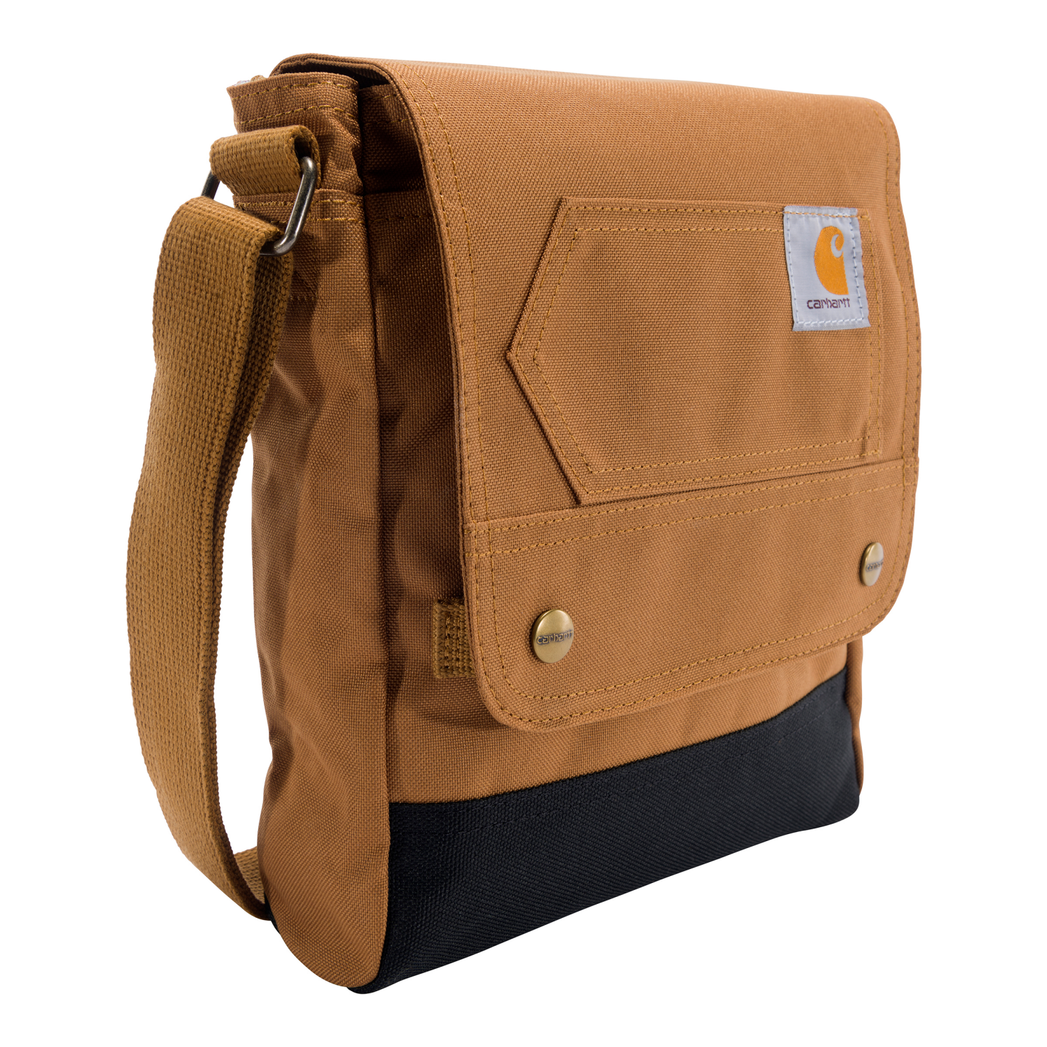 slide 6 of 6, Carhartt Crossbody Snap Bag, Carhartt Brown, One Size, One Size