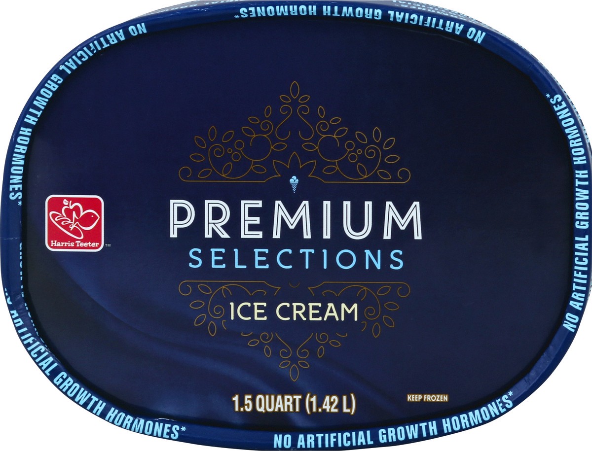 slide 2 of 4, Harris Teeter Premium Ice Cream - Double Chocolate Fudge Brownie, 48 oz