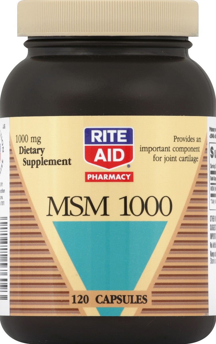 slide 2 of 3, Rite Aid MSM 1000, 120 ct