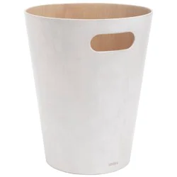 Umbra Woodrow Waste Can - White