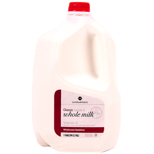 slide 1 of 1, L&B Classic Whole Milk, 1 gal