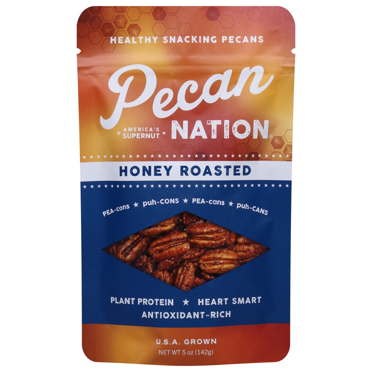 slide 4 of 13, Pecan Nation Honey Roasted Snacking Pecans 5oz, 5 oz