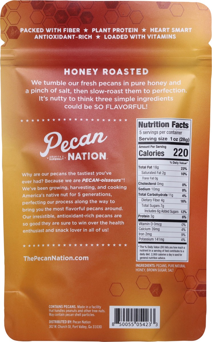 slide 13 of 13, Pecan Nation Honey Roasted Snacking Pecans 5oz, 5 oz