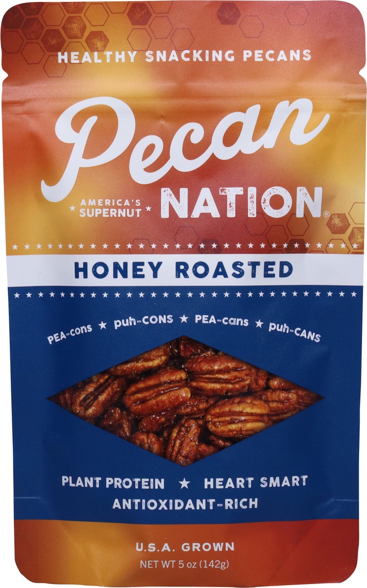slide 9 of 13, Pecan Nation Honey Roasted Snacking Pecans 5oz, 5 oz