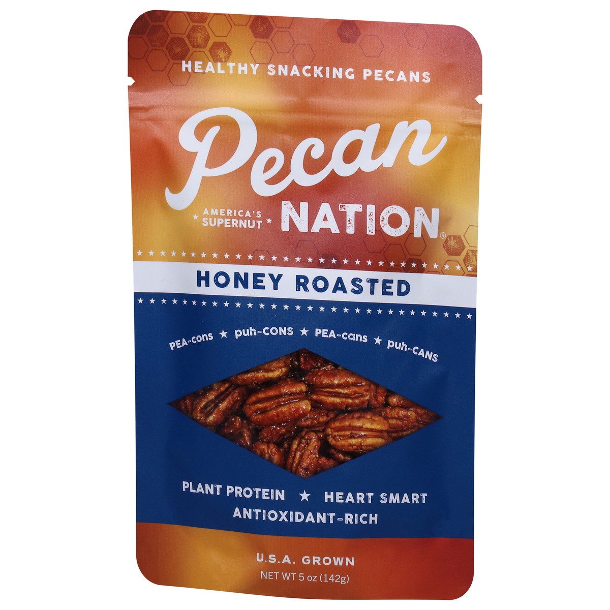 slide 12 of 13, Pecan Nation Honey Roasted Snacking Pecans 5oz, 5 oz