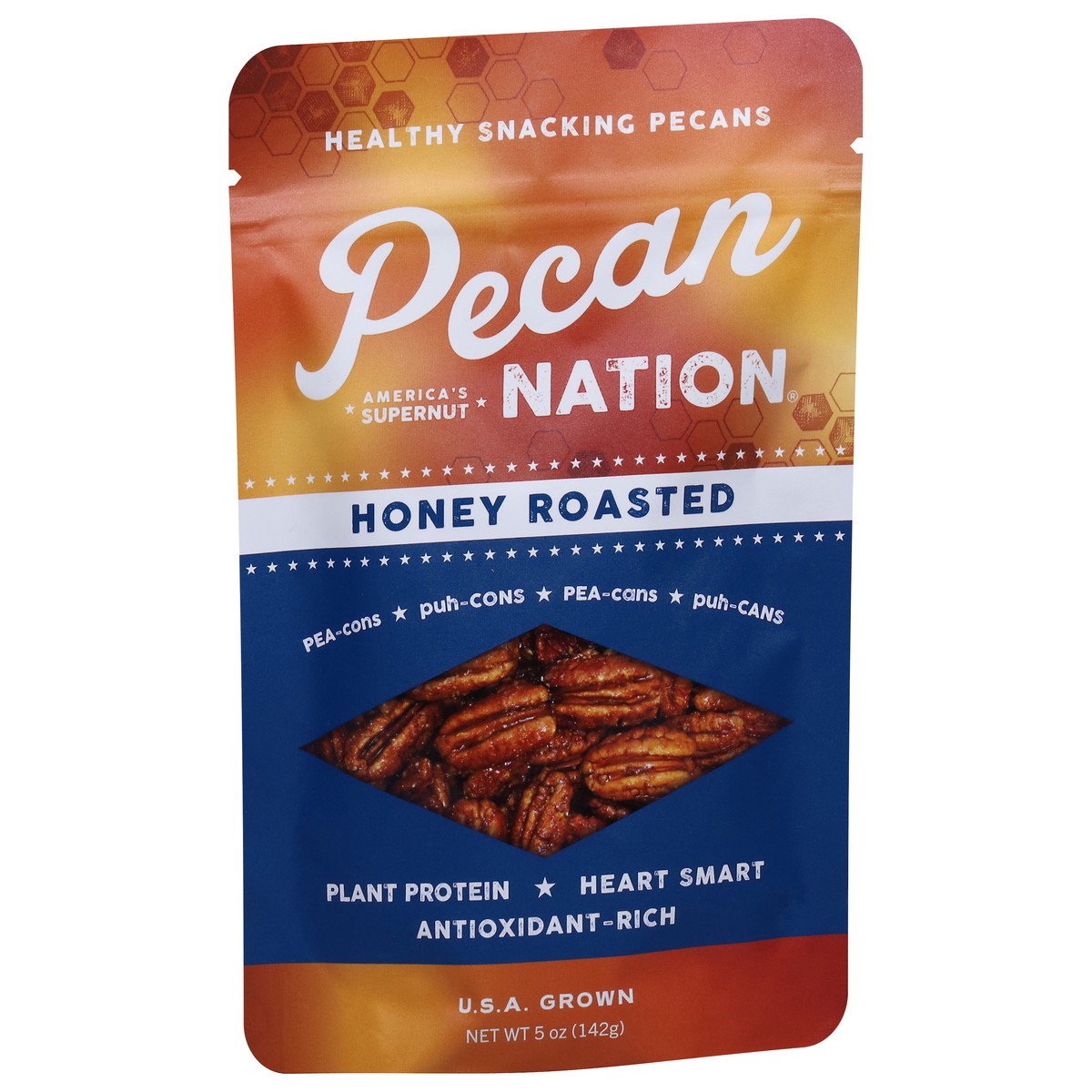 slide 10 of 13, Pecan Nation Honey Roasted Snacking Pecans 5oz, 5 oz