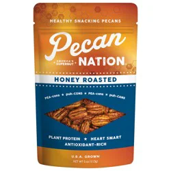 Pecan Nation Honey Roasted Snacking Pecans 5oz