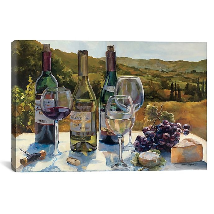slide 1 of 2, iCanvas Marilyn Hageman A Wine Tasting Canvas Wall Art, 18 in x 26 in