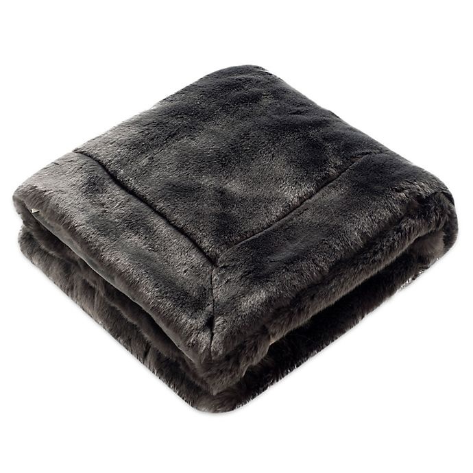slide 3 of 3, Safavieh Faux Silver Throw Blanket - Silver, 1 ct