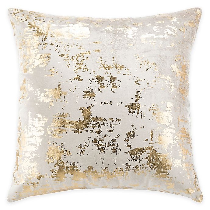 slide 1 of 4, Safavieh Edmee Square Throw Pillow - Beige/Gold, 20 in