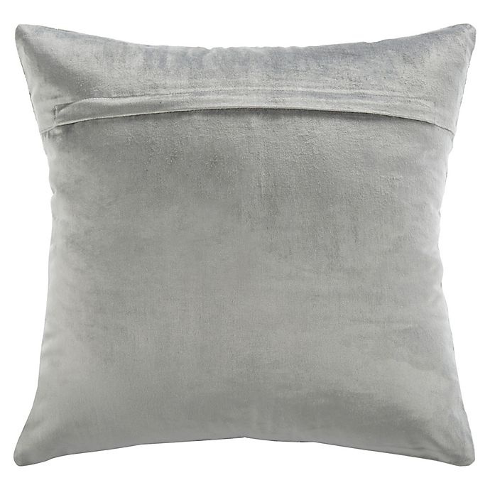 slide 2 of 4, Safavieh Edmee Square Throw Pillow - Light Grey/Silver, 20 in