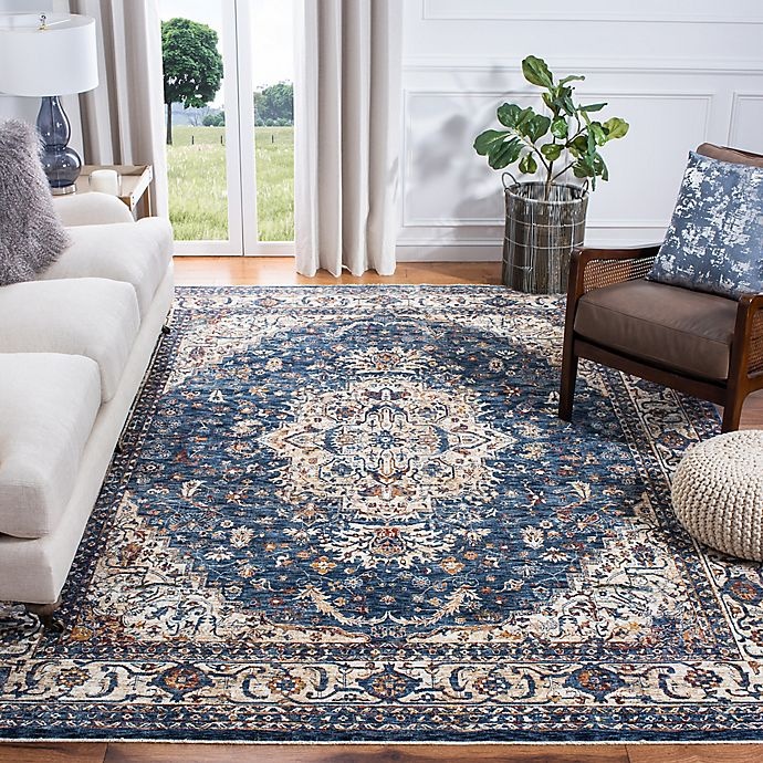 slide 2 of 2, Bee & Willow Home Ashbrook Area Rug - Navy/Ivory, 3 ft x 5 ft