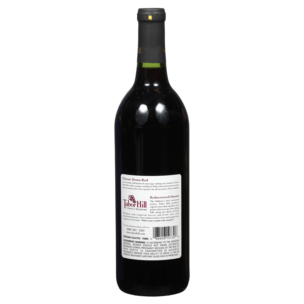 slide 2 of 2, Tabor Hill Classic Demi Red Wine, 750 ml