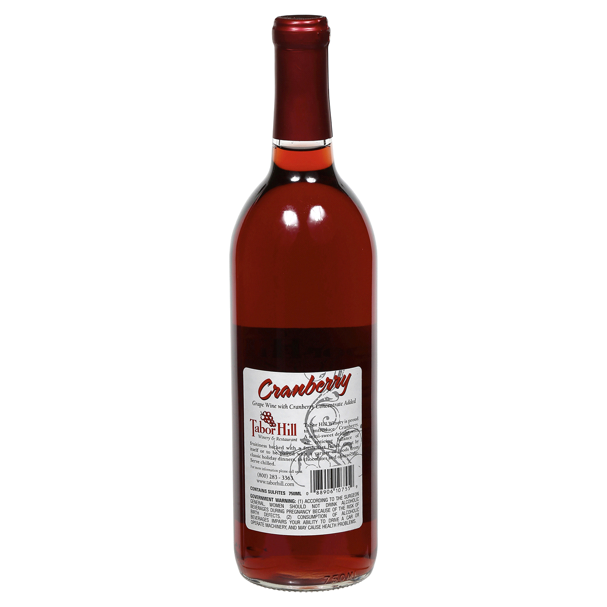 slide 2 of 2, Tabor Hill Cranberry Wine, 750 ml
