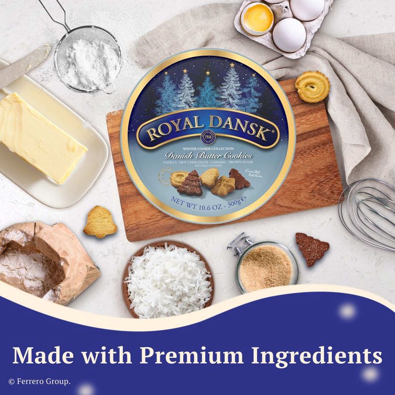 slide 6 of 9, Royal Dansk Winter Cookie Collection - 10.6oz, 10.6 oz