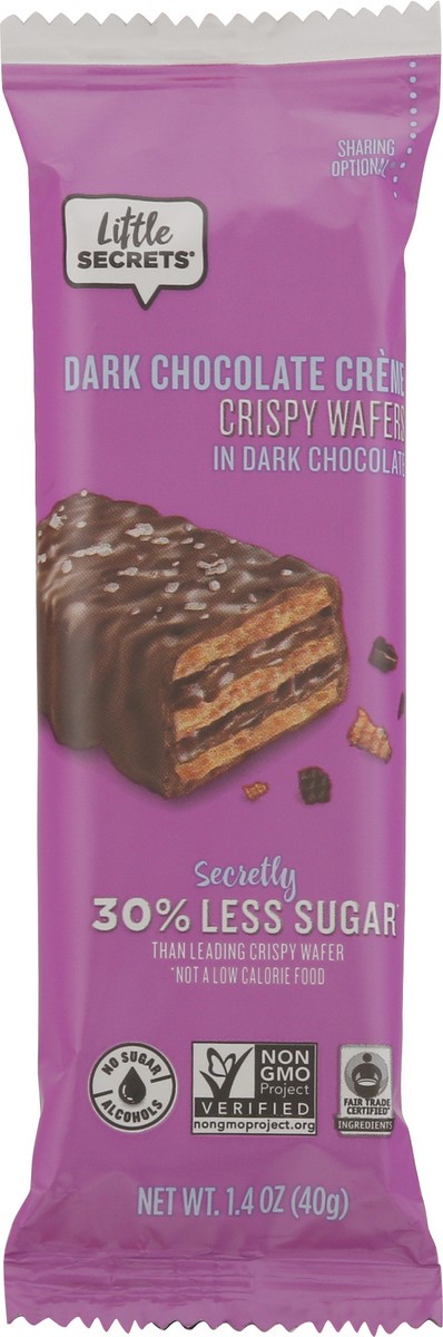 slide 6 of 9, Little Secrets Crispy Dark Chocolate Creme Wafers in Dark Chocolate 1.4 oz, 1.4 oz