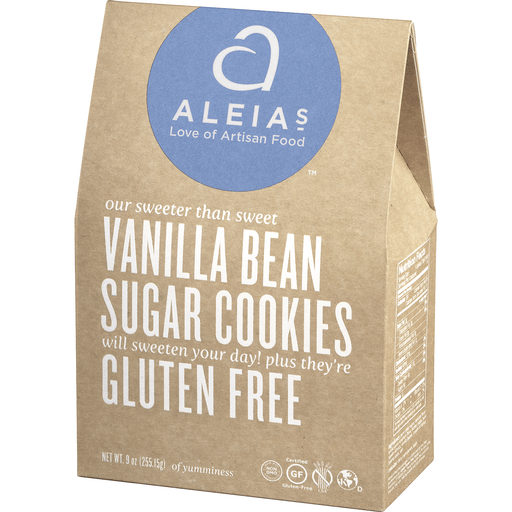 slide 2 of 8, Aleia's Aleias Gluten Free Cookies - Vanilla Bean Sugar, 9 oz