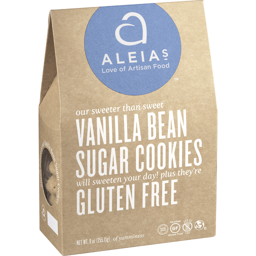 slide 3 of 8, Aleia's Aleias Gluten Free Cookies - Vanilla Bean Sugar, 9 oz