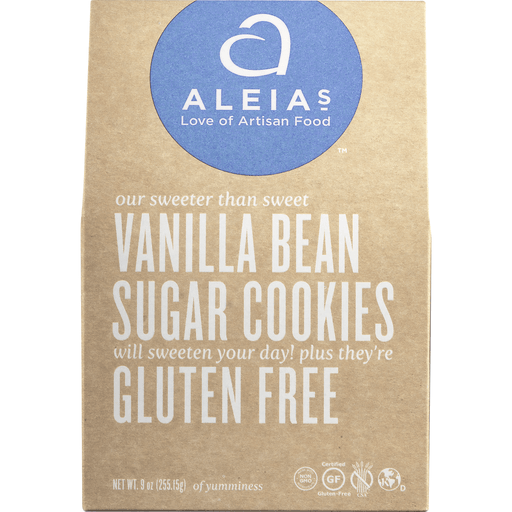 slide 4 of 8, Aleia's Aleias Gluten Free Cookies - Vanilla Bean Sugar, 9 oz