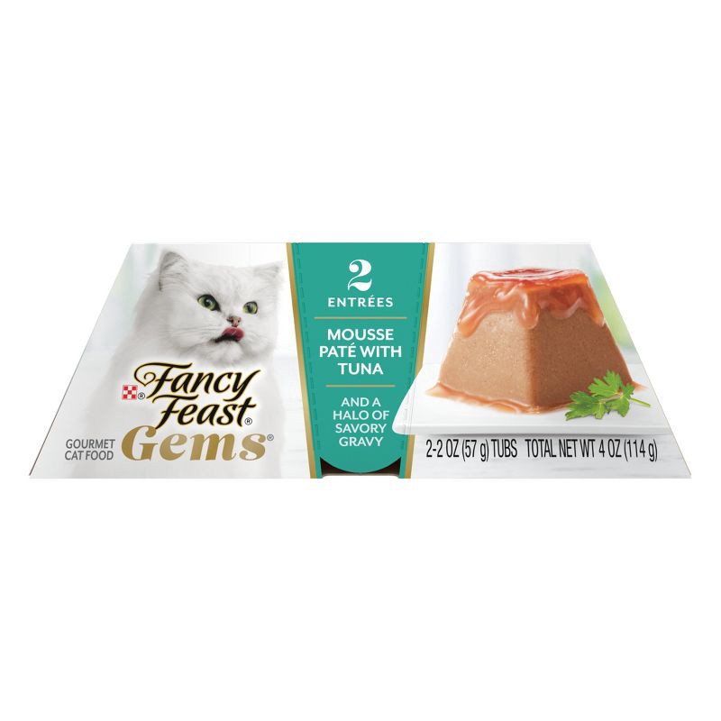 slide 2 of 15, Fancy Feast Gems Tuna Flavor Adult Wet Cat Food - 2oz/2ct, 2 ct; 2 oz