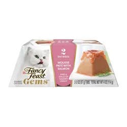 Fancy Feast Gems Seafood, Fish, Salmon Flavor Adult Wet Cat Food - 2oz/2ct