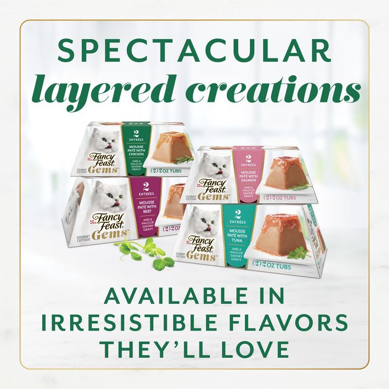 slide 7 of 11, Fancy Feast Gems Chicken Flavor Adult Wet Cat Food - 2oz/2ct, 2 ct; 2 oz