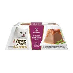 Fancy Feast Gems Beef Flavor Adult Wet Cat Food - 2oz/2ct