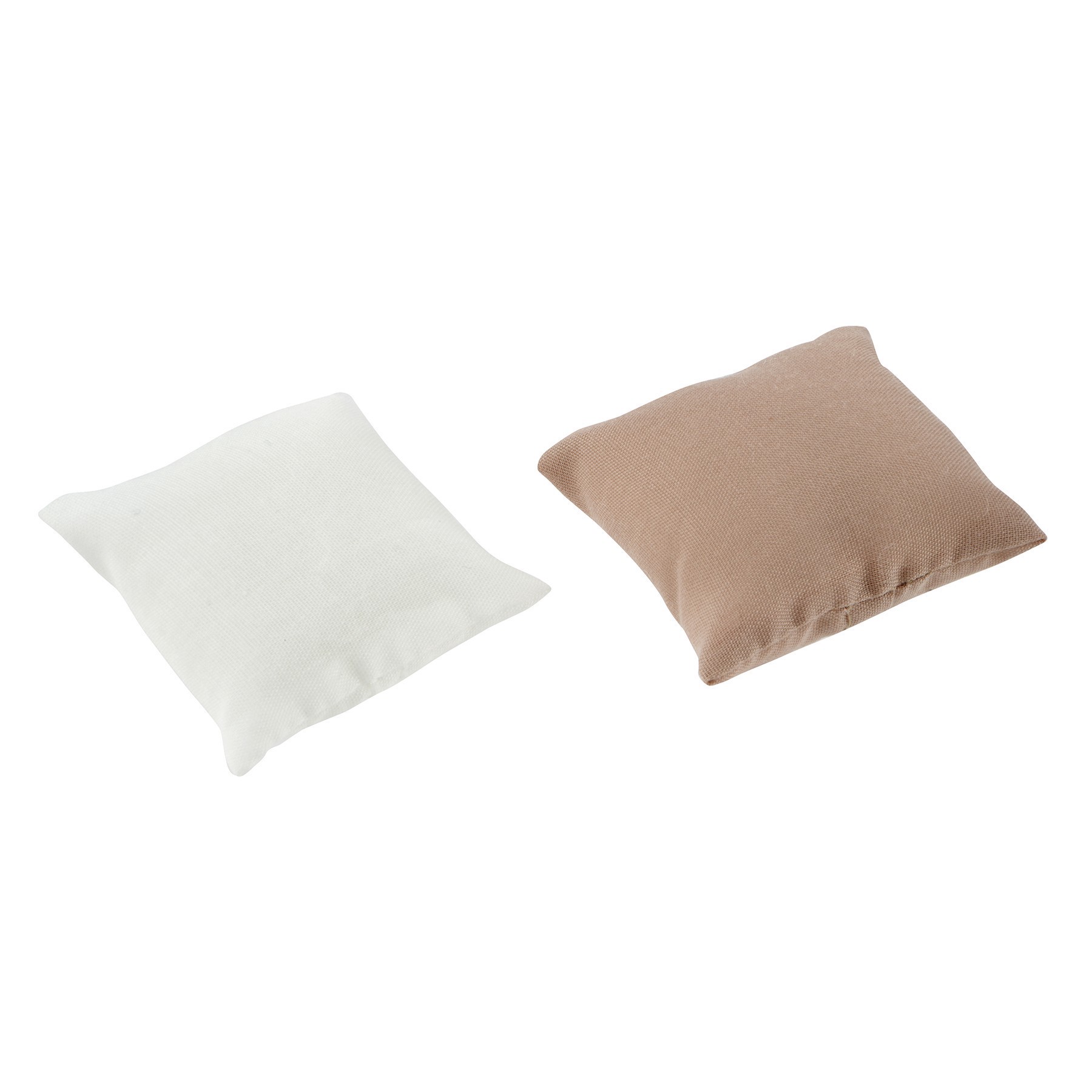 slide 2 of 2, Mini Beige & White Throw Pillow Set By Make Market, 4.5 in x 6 in