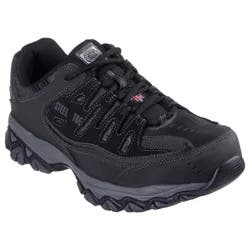 Skechers Men's Work, Steel Toe Relaxed Fit Cankton, Black Charcoal, Size 13