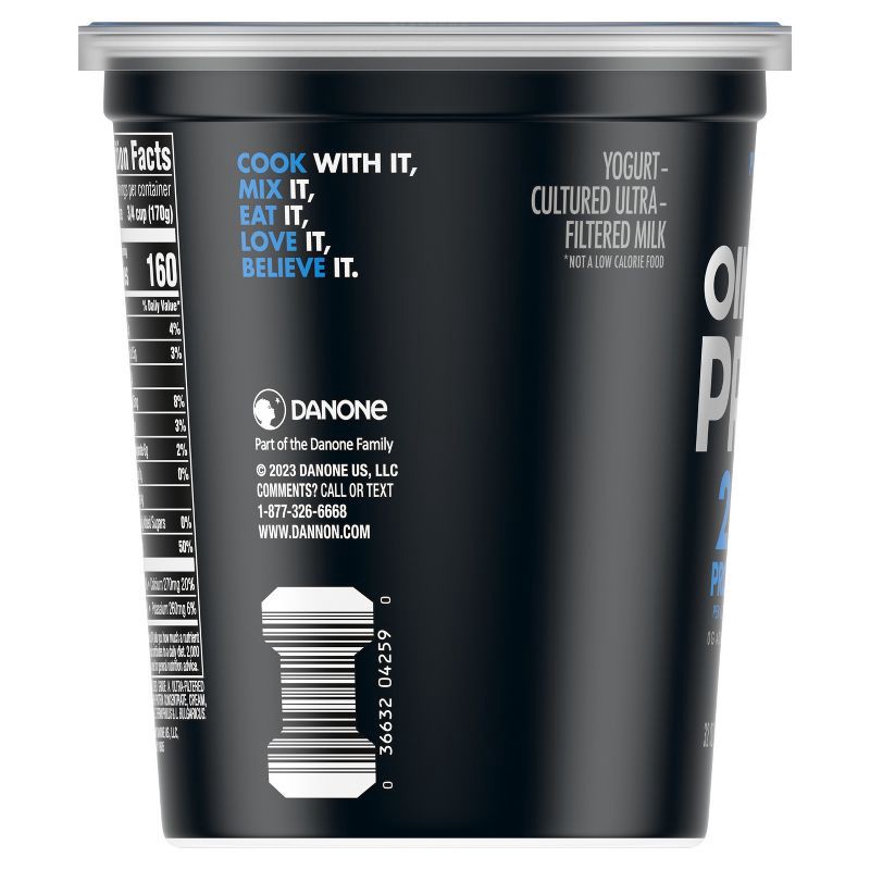slide 12 of 12, OIKOS Pro Plain Yogurt - 25 g protein 32oz, 25 gram, 32 oz