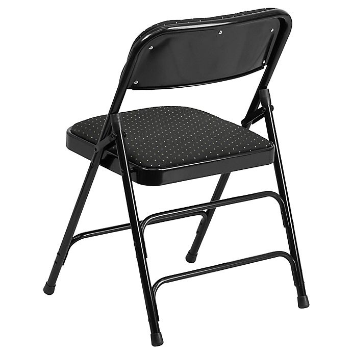 slide 3 of 10, Flash Furniture Fabric Folding Chair - Black, 1 ct